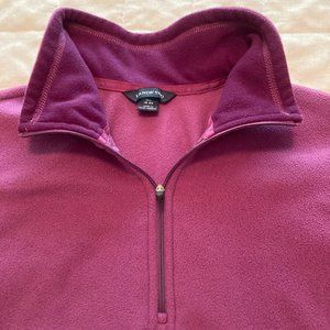 Purple Plush Land's End Half Zip Pullover in XL